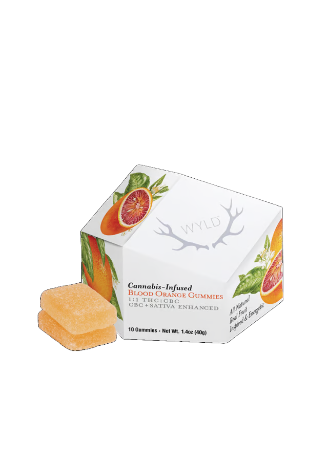 Blood Orange 1:1 THC:CBC Gummies WYLD